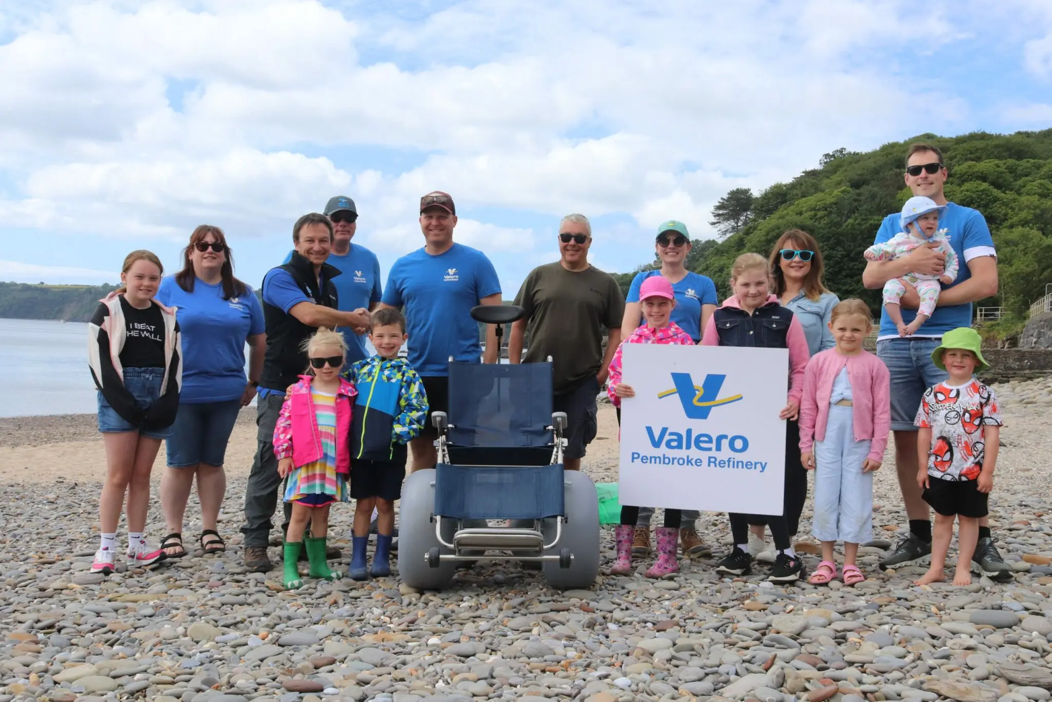 Valero beach wheelchair donation