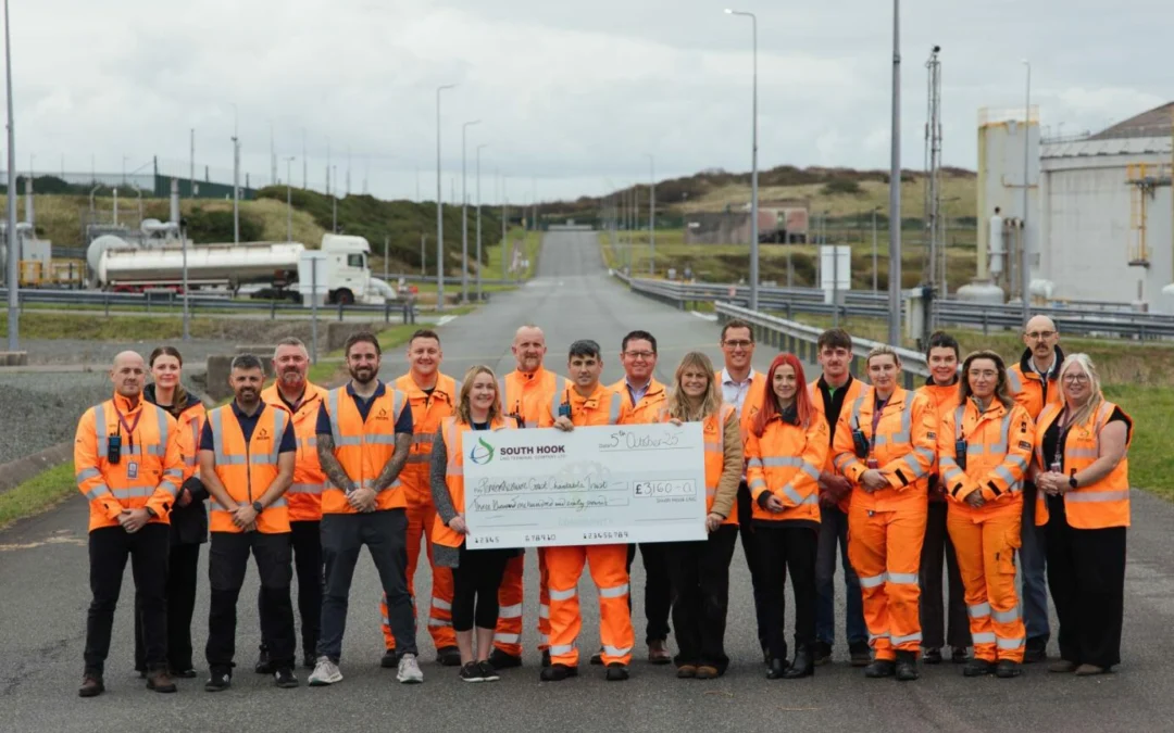 South Hook LNG staff raise over £3,000 to support nature and people across Pembrokeshire